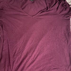 Purple V-Neck Shirt, Torrid, 3x